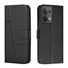 Coque Portefeuille Livre Cuir Etui Clapet Y01X pour Oppo Reno8 5G Noir