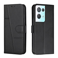 Coque Portefeuille Livre Cuir Etui Clapet Y01X pour Oppo Reno8 Pro+ Plus 5G Noir