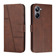 Coque Portefeuille Livre Cuir Etui Clapet Y01X pour Realme 10 4G Marron