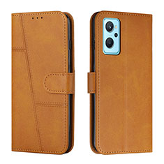 Coque Portefeuille Livre Cuir Etui Clapet Y01X pour Realme 10 5G Brun Clair