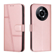 Coque Portefeuille Livre Cuir Etui Clapet Y01X pour Realme 11 Pro 5G Or Rose