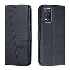 Coque Portefeuille Livre Cuir Etui Clapet Y01X pour Realme 8 5G Bleu