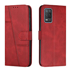 Coque Portefeuille Livre Cuir Etui Clapet Y01X pour Realme 8s 5G Rouge