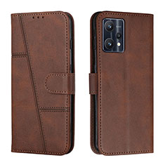 Coque Portefeuille Livre Cuir Etui Clapet Y01X pour Realme 9 4G Marron