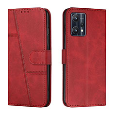 Coque Portefeuille Livre Cuir Etui Clapet Y01X pour Realme 9 4G Rouge