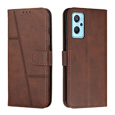 Coque Portefeuille Livre Cuir Etui Clapet Y01X pour Realme 9i 5G Marron