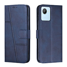 Coque Portefeuille Livre Cuir Etui Clapet Y01X pour Realme C30 Bleu