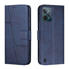 Coque Portefeuille Livre Cuir Etui Clapet Y01X pour Realme C31 Bleu