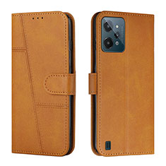 Coque Portefeuille Livre Cuir Etui Clapet Y01X pour Realme C31 Brun Clair