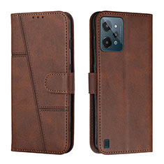 Coque Portefeuille Livre Cuir Etui Clapet Y01X pour Realme C31 Marron