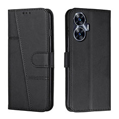 Coque Portefeuille Livre Cuir Etui Clapet Y01X pour Realme C55 Noir