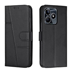 Coque Portefeuille Livre Cuir Etui Clapet Y01X pour Realme C67 Noir