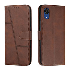 Coque Portefeuille Livre Cuir Etui Clapet Y01X pour Samsung Galaxy A03 Core Marron