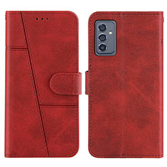 Coque Portefeuille Livre Cuir Etui Clapet Y01X pour Samsung Galaxy A15 LTE Rouge