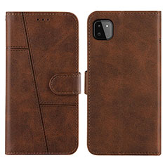 Coque Portefeuille Livre Cuir Etui Clapet Y01X pour Samsung Galaxy A22 5G Marron