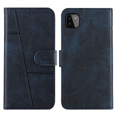 Coque Portefeuille Livre Cuir Etui Clapet Y01X pour Samsung Galaxy A22s 5G Bleu