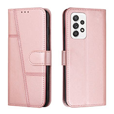 Coque Portefeuille Livre Cuir Etui Clapet Y01X pour Samsung Galaxy A23 4G Or Rose