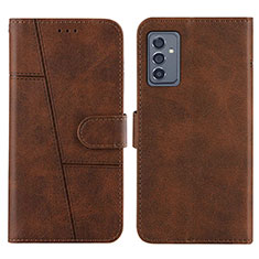 Coque Portefeuille Livre Cuir Etui Clapet Y01X pour Samsung Galaxy A25 5G Marron