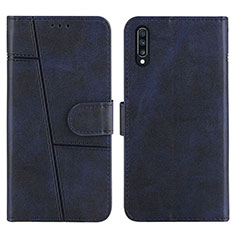 Coque Portefeuille Livre Cuir Etui Clapet Y01X pour Samsung Galaxy A30S Bleu
