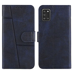 Coque Portefeuille Livre Cuir Etui Clapet Y01X pour Samsung Galaxy A31 Bleu