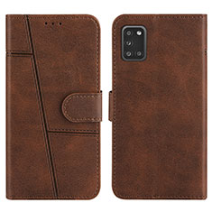 Coque Portefeuille Livre Cuir Etui Clapet Y01X pour Samsung Galaxy A31 Marron