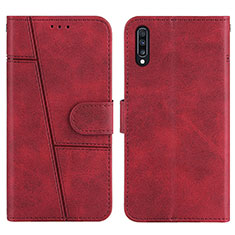 Coque Portefeuille Livre Cuir Etui Clapet Y01X pour Samsung Galaxy A70S Rouge