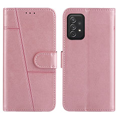 Coque Portefeuille Livre Cuir Etui Clapet Y01X pour Samsung Galaxy A72 4G Or Rose