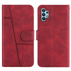 Coque Portefeuille Livre Cuir Etui Clapet Y01X pour Samsung Galaxy M32 5G Rouge