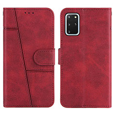Coque Portefeuille Livre Cuir Etui Clapet Y01X pour Samsung Galaxy S20 Plus 5G Rouge