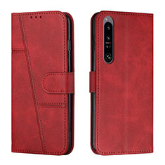 Coque Portefeuille Livre Cuir Etui Clapet Y01X pour Sony Xperia 1 IV Rouge