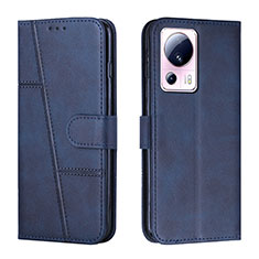 Coque Portefeuille Livre Cuir Etui Clapet Y01X pour Xiaomi Civi 2 5G Bleu