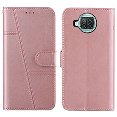 Coque Portefeuille Livre Cuir Etui Clapet Y01X pour Xiaomi Mi 10T Lite 5G Or Rose