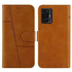 Coque Portefeuille Livre Cuir Etui Clapet Y01X pour Xiaomi Mi 11T 5G Brun Clair