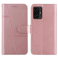 Coque Portefeuille Livre Cuir Etui Clapet Y01X pour Xiaomi Mi 11T 5G Or Rose