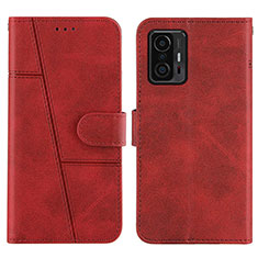 Coque Portefeuille Livre Cuir Etui Clapet Y01X pour Xiaomi Mi 11T 5G Rouge