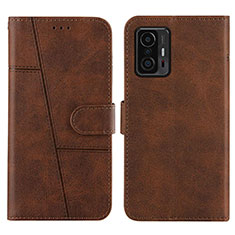 Coque Portefeuille Livre Cuir Etui Clapet Y01X pour Xiaomi Mi 11T Pro 5G Marron