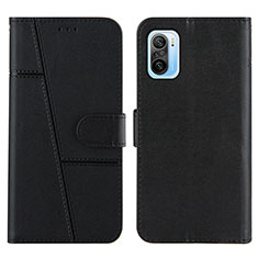 Coque Portefeuille Livre Cuir Etui Clapet Y01X pour Xiaomi Mi 11X Pro 5G Noir