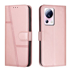 Coque Portefeuille Livre Cuir Etui Clapet Y01X pour Xiaomi Mi 12 Lite NE 5G Or Rose