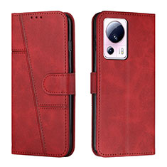Coque Portefeuille Livre Cuir Etui Clapet Y01X pour Xiaomi Mi 12 Lite NE 5G Rouge