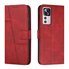 Coque Portefeuille Livre Cuir Etui Clapet Y01X pour Xiaomi Mi 12T 5G Rouge