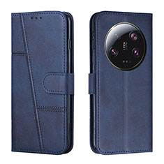 Coque Portefeuille Livre Cuir Etui Clapet Y01X pour Xiaomi Mi 13 Ultra 5G Bleu