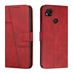 Coque Portefeuille Livre Cuir Etui Clapet Y01X pour Xiaomi POCO C3 Rouge