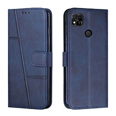 Coque Portefeuille Livre Cuir Etui Clapet Y01X pour Xiaomi POCO C31 Bleu