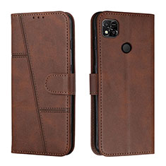 Coque Portefeuille Livre Cuir Etui Clapet Y01X pour Xiaomi POCO C31 Marron