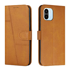 Coque Portefeuille Livre Cuir Etui Clapet Y01X pour Xiaomi Poco C51 Brun Clair