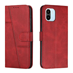 Coque Portefeuille Livre Cuir Etui Clapet Y01X pour Xiaomi Poco C51 Rouge