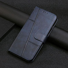 Coque Portefeuille Livre Cuir Etui Clapet Y01X pour Xiaomi Poco C55 Bleu