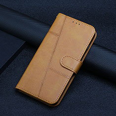 Coque Portefeuille Livre Cuir Etui Clapet Y01X pour Xiaomi Poco C55 Brun Clair