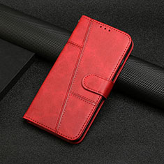 Coque Portefeuille Livre Cuir Etui Clapet Y01X pour Xiaomi Poco C55 Rouge