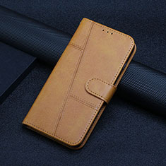 Coque Portefeuille Livre Cuir Etui Clapet Y01X pour Xiaomi Poco F5 Pro 5G Brun Clair